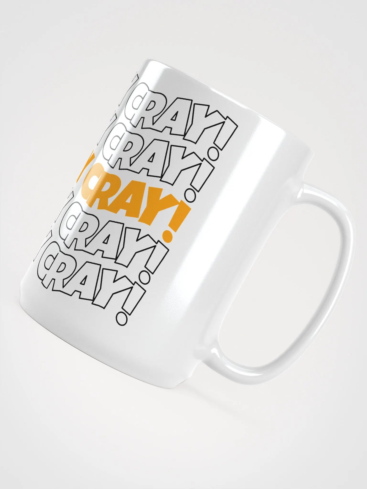 He's cray cray! Mug (orange/black) product image (2)