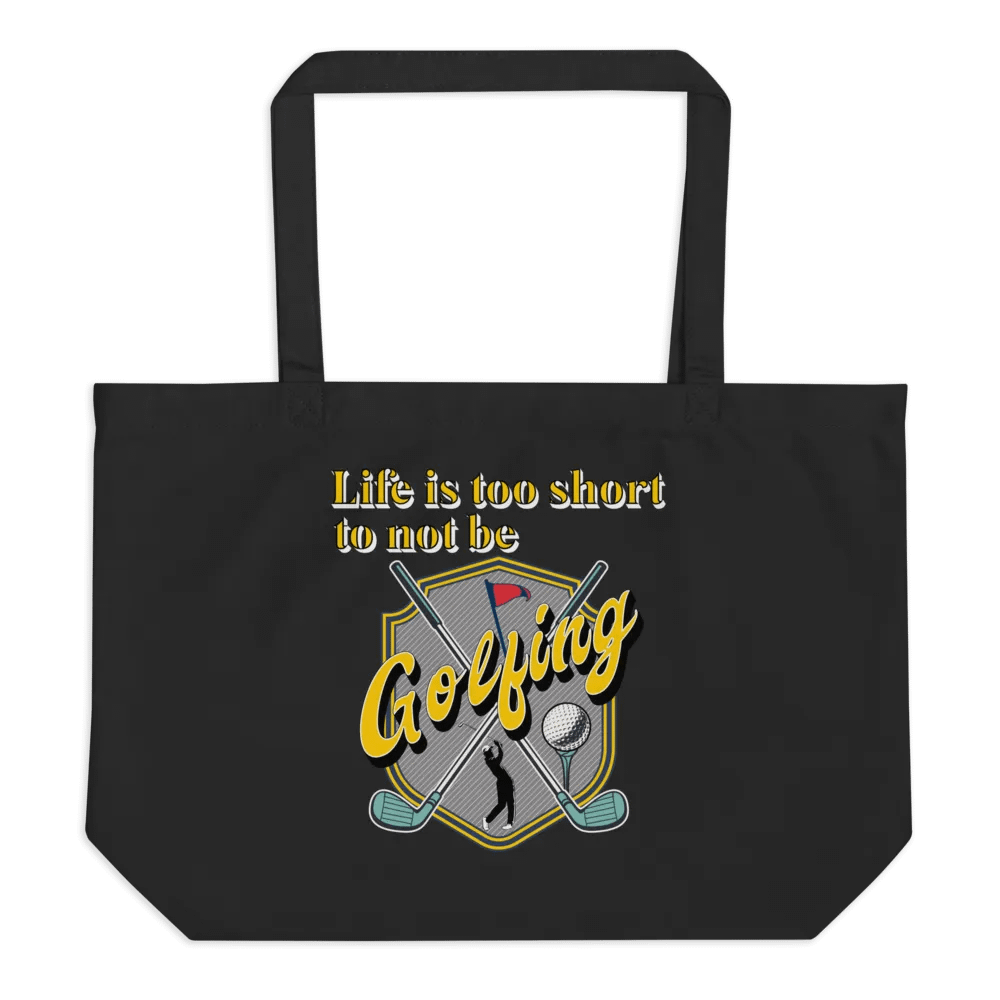 Life Is Too Short To Not Be Golfing Swing into Style Emblem Tote product image (1)
