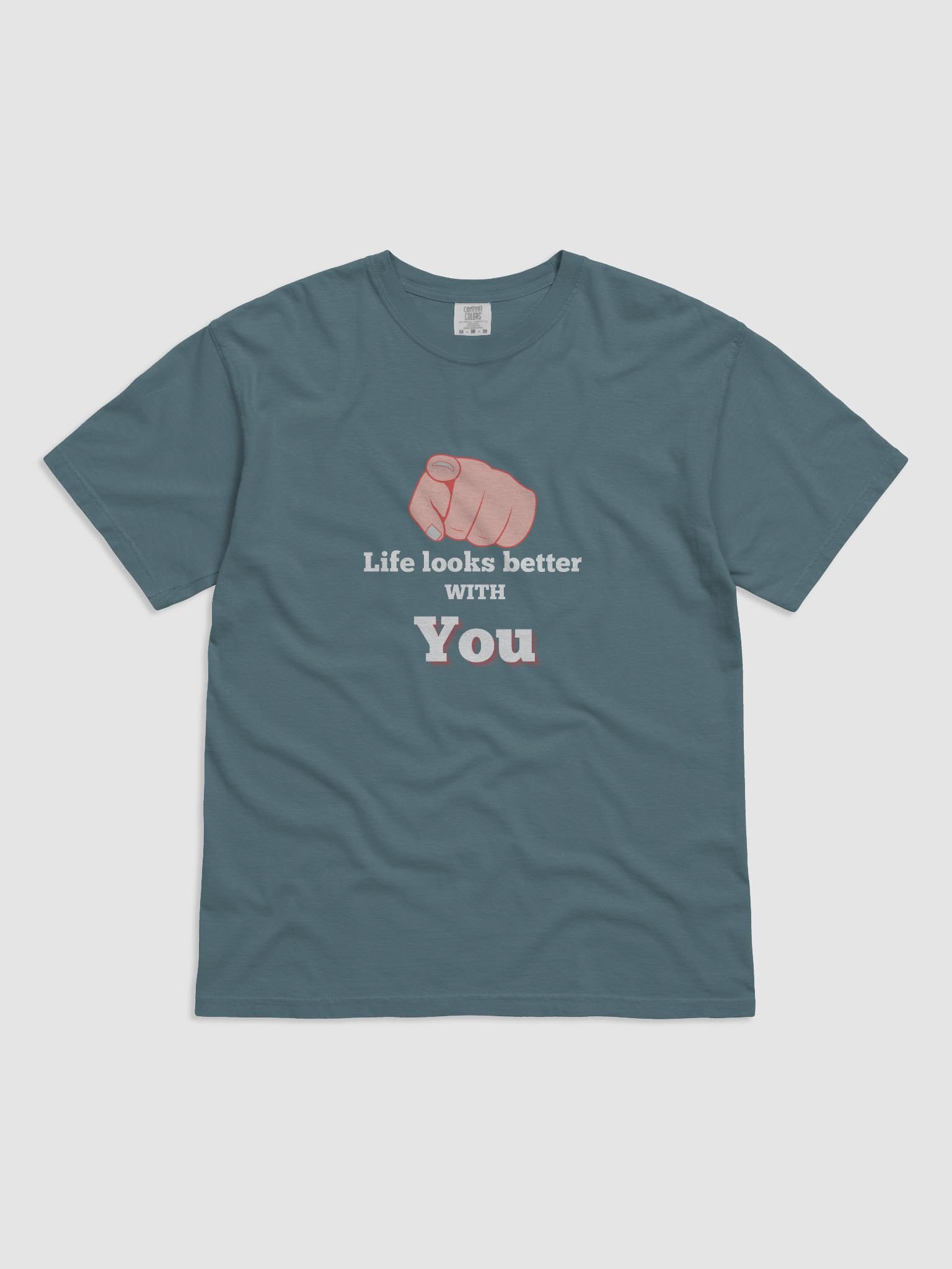 Trust The Connection: "Life Looks Better with You" Statement Tee product image (4)