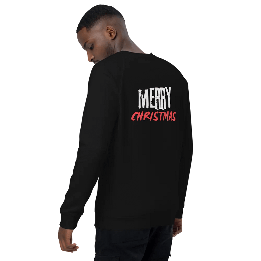 Merry Christmas Organic Comfort Raglan Sweatshirt product image (10)