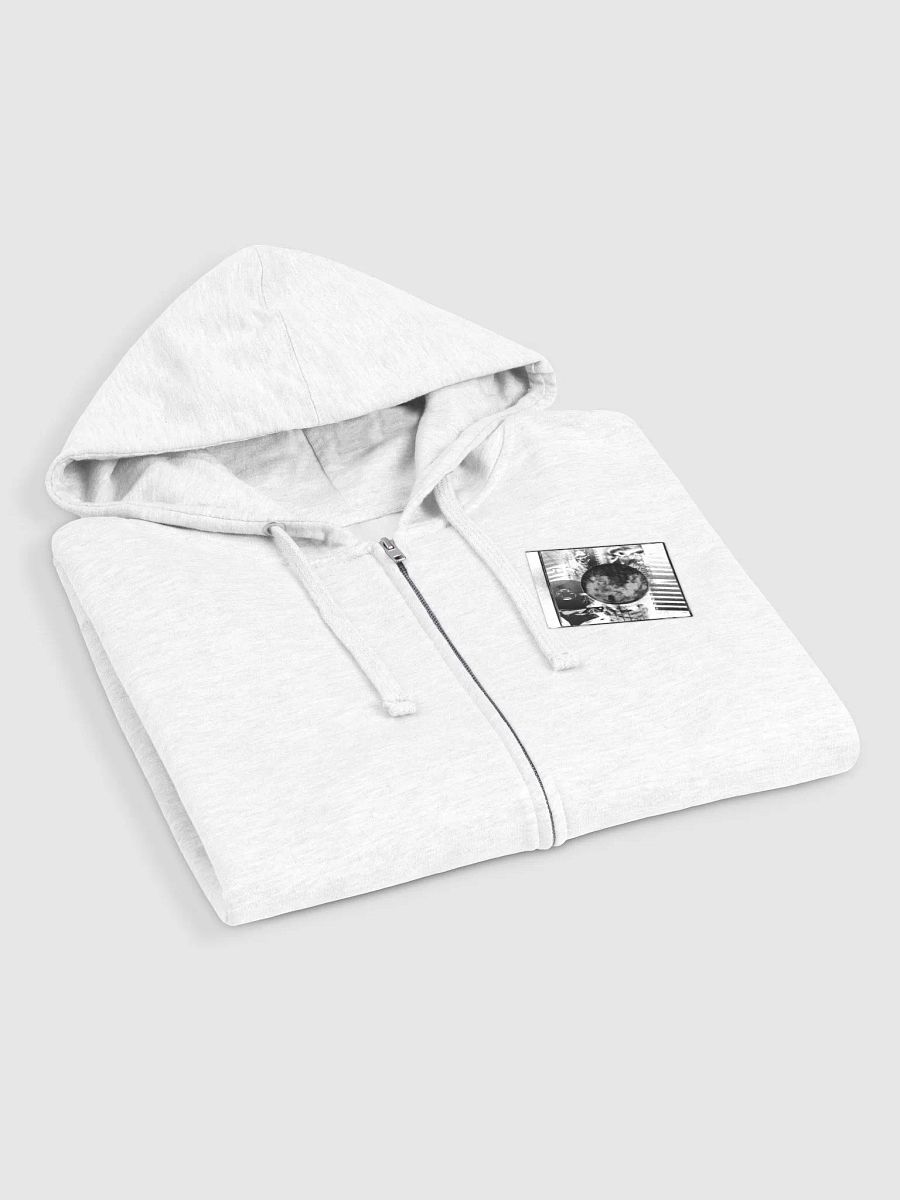 FRAGMENTED ZIP-UP HOODIE [WHITE] product image (4)