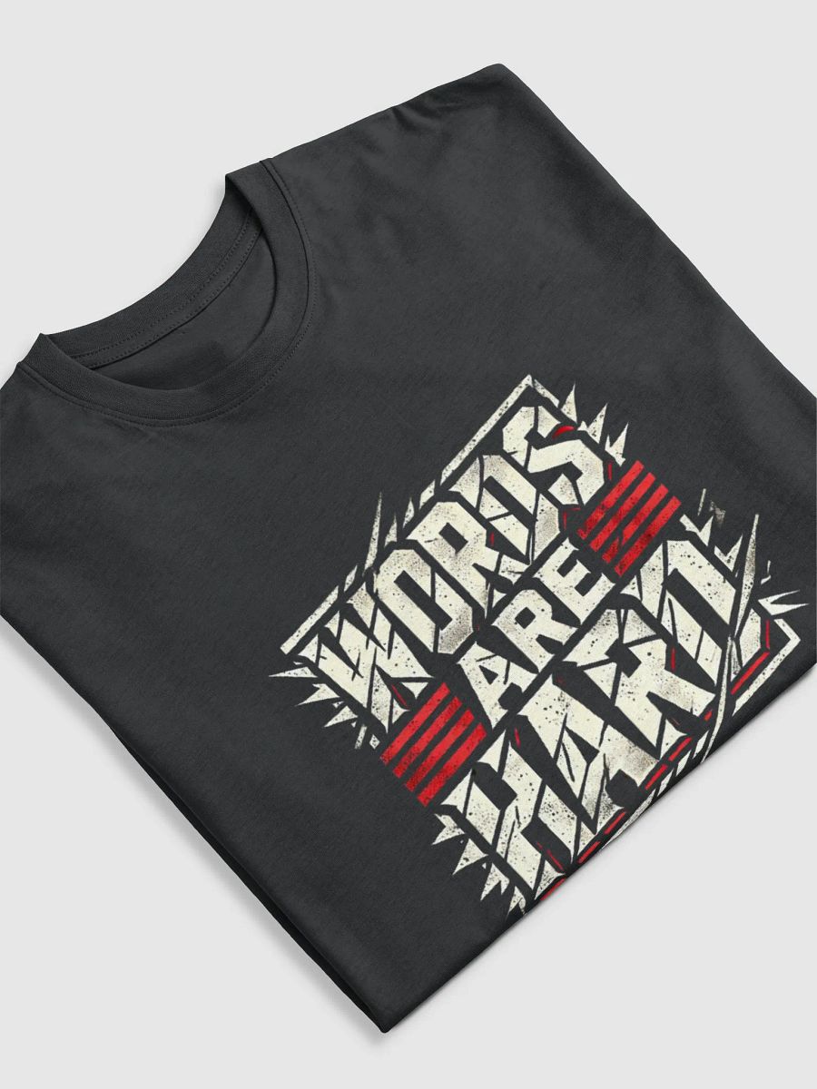 DDW WORDS ARE HARD T SHIRT product image (5)