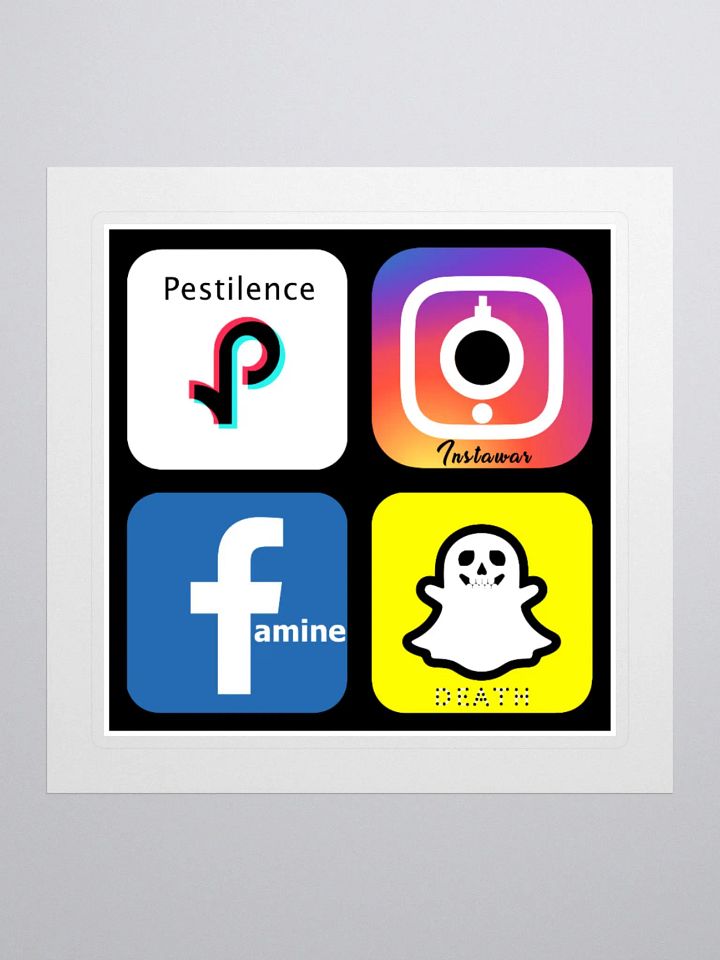 4 apps of the Apocalypse Sticker product image (4)