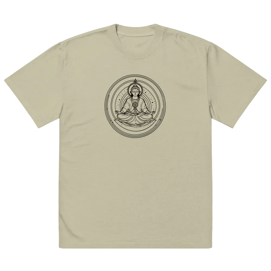 [Meditation 3 - Black] Oversized T-Shirt product image (17)