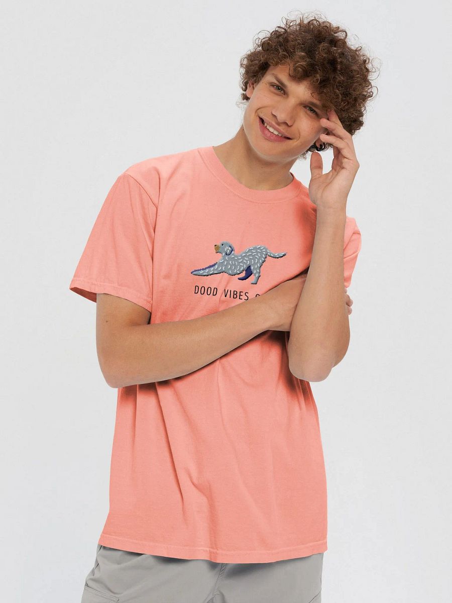Dood Vibes Only T-Shirt(Embroidered) of a Labradoodle(Gray) product image (6)