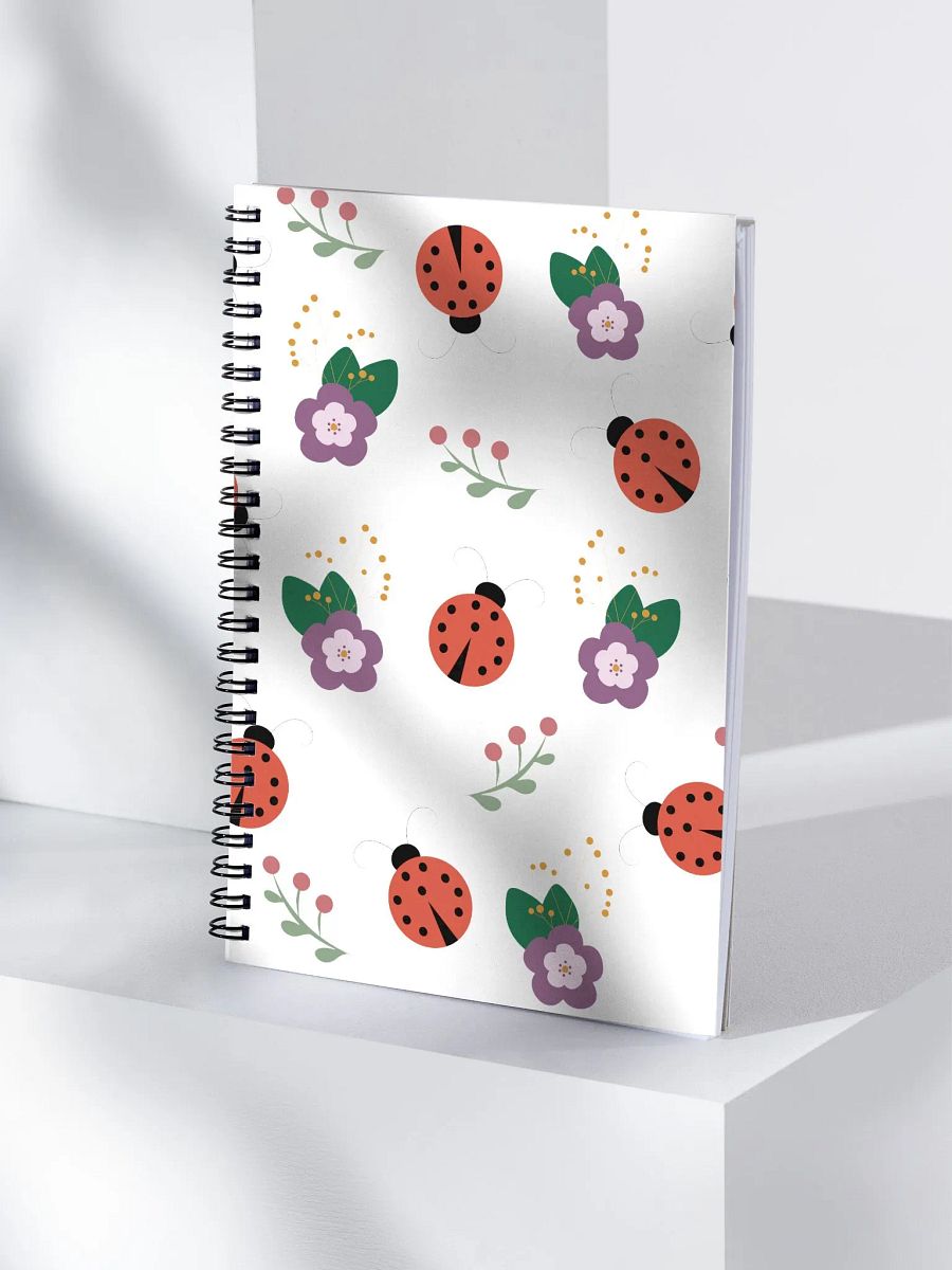Ladybug Garden Spiral Notebook product image (4)