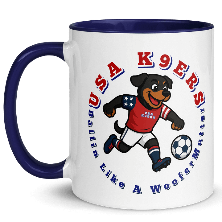 Rottweiler USA K9ERS Soccer Mug product image (1)