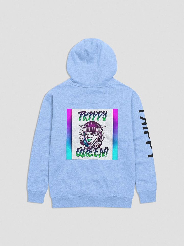 Trippy Queen Hoodie (Front and Back) with Black Sleeve Detail product image (24)