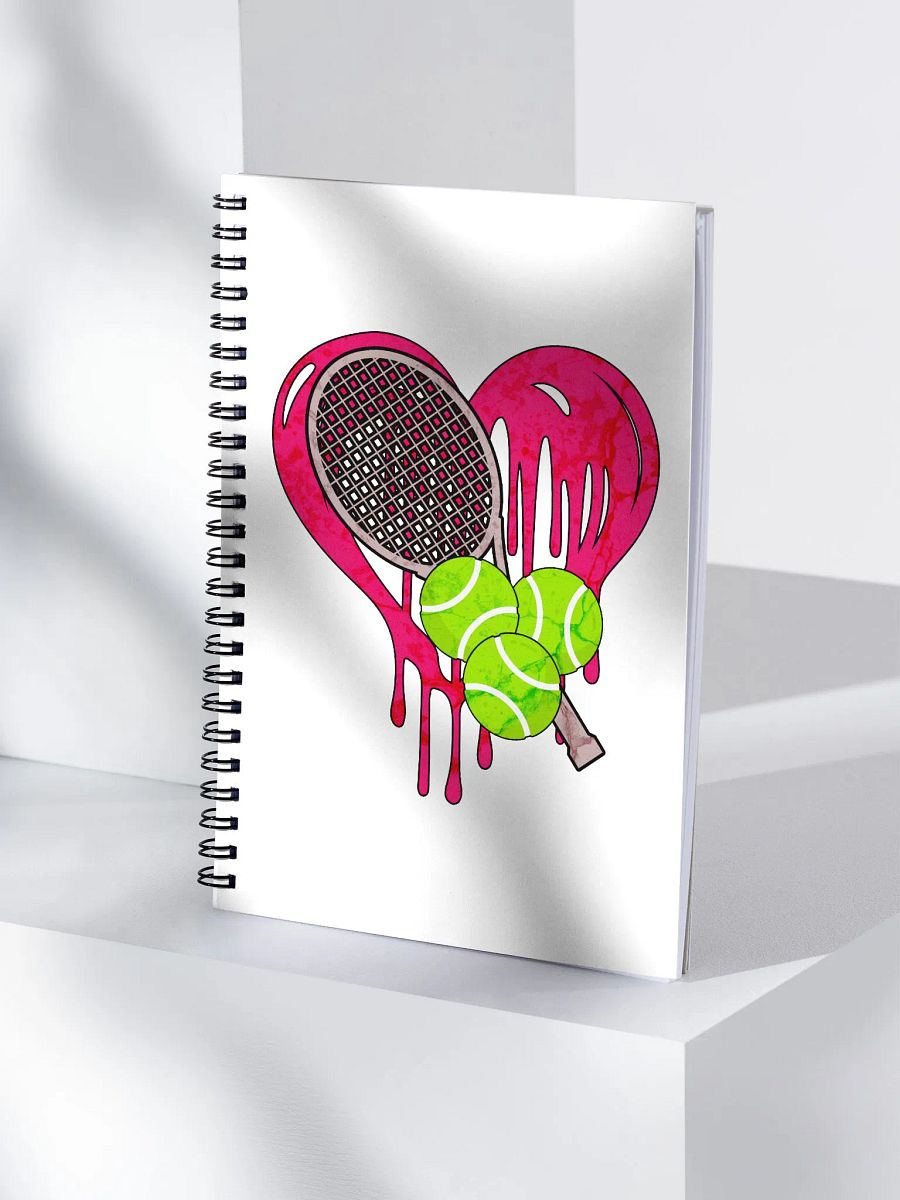 Heart Tennis Graffiti Love Spiral Notebook product image (3)