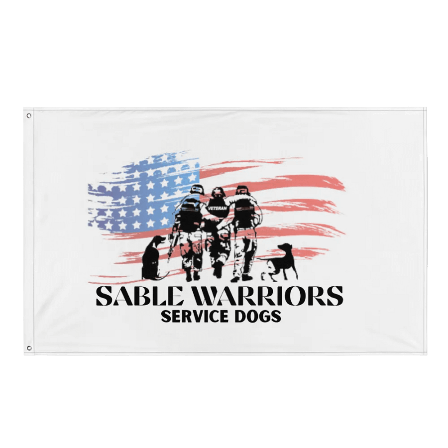 Sable Warriors Veteran Service Dog VETERAN FLAG: Helps Pair Veterans With A Service Dog product image (1)