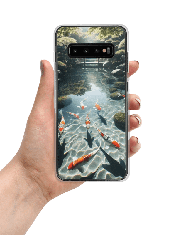 Tranquil Koi Pond Samsung® Clear Case |AI Design in the fish pond product image (7)