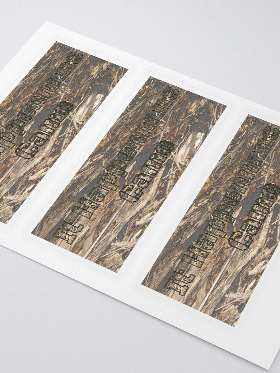 Kiss Cut Sticker Sheet with Background - Dead Split - It Happennnns Camo product image (2)
