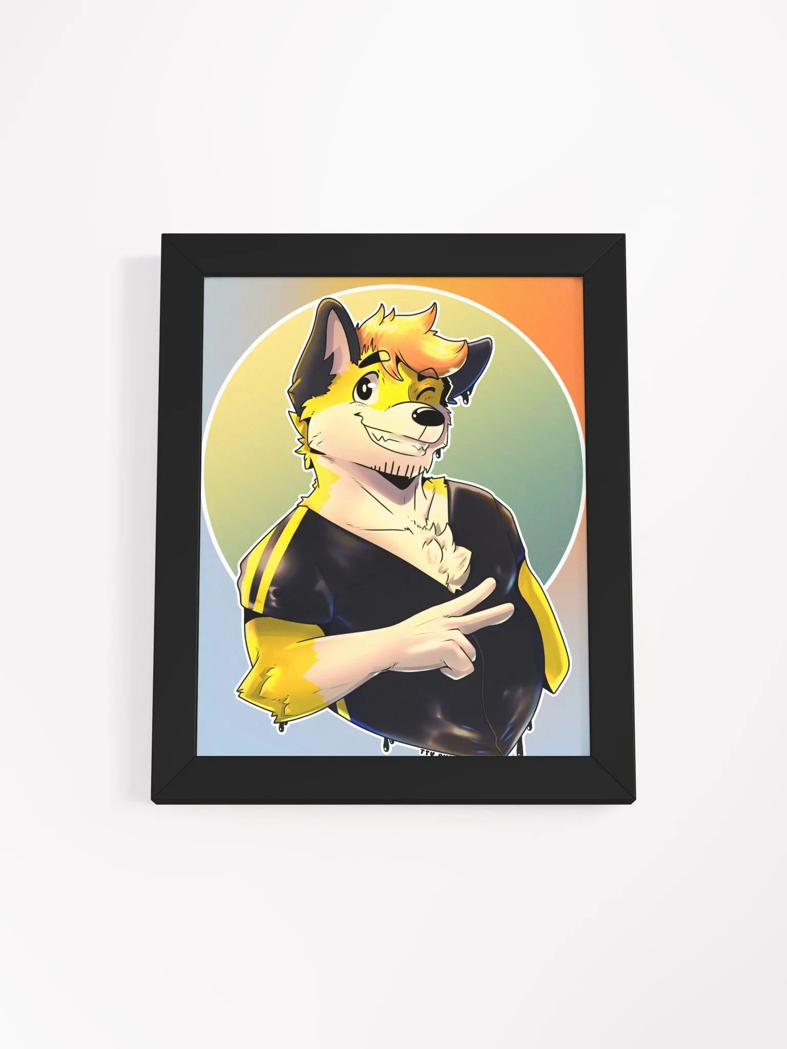 SynthPopWrex - Framed Poster product image (1)