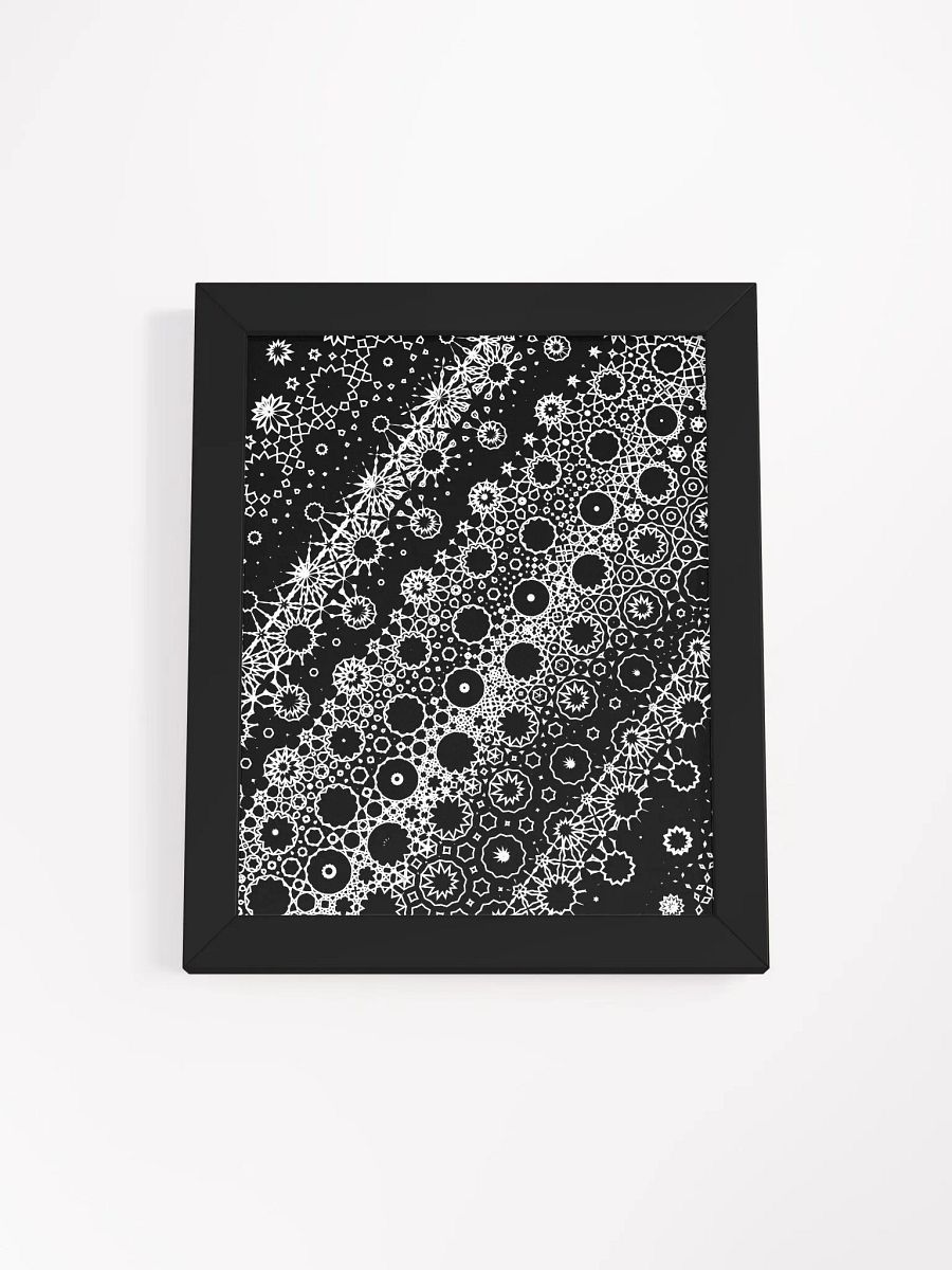 Elegant Metamorphosis, Black and White Wood Framed Matte Poster product image (4)