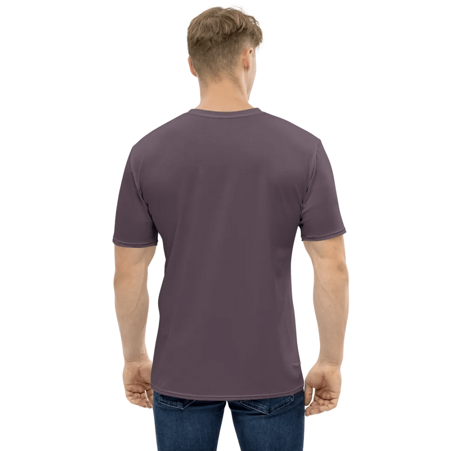 Plain Mauve Soft Summer Men's Crewneck Polyester Heavyweight Premium T-Shirt by Treasure Pie product image (3)