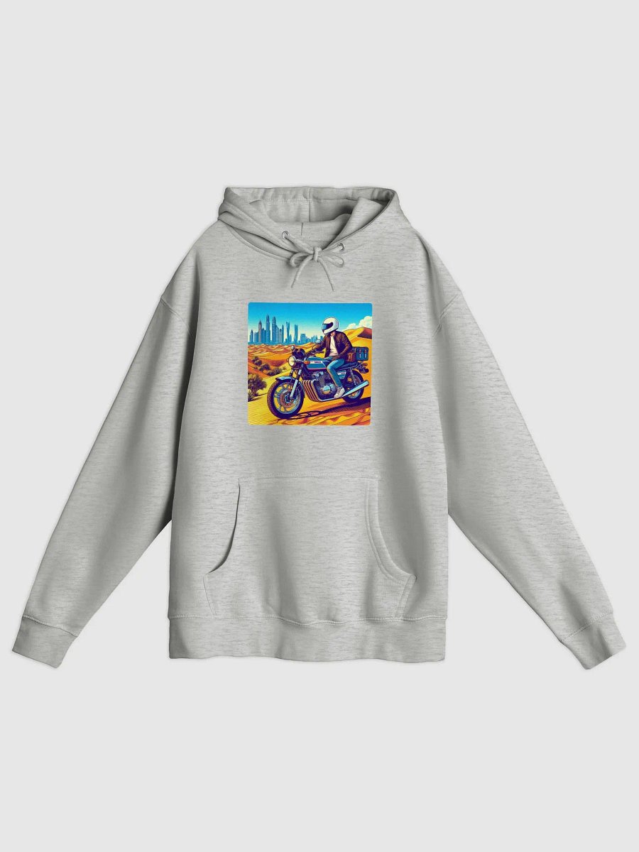 Desert Rider Premium Hoodie | Dubai city workAI product image (26)