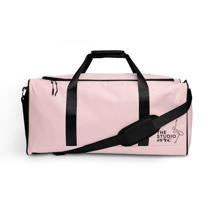 Large Dance Bag | Pale Pink with Black Logo and Quote product image (1)