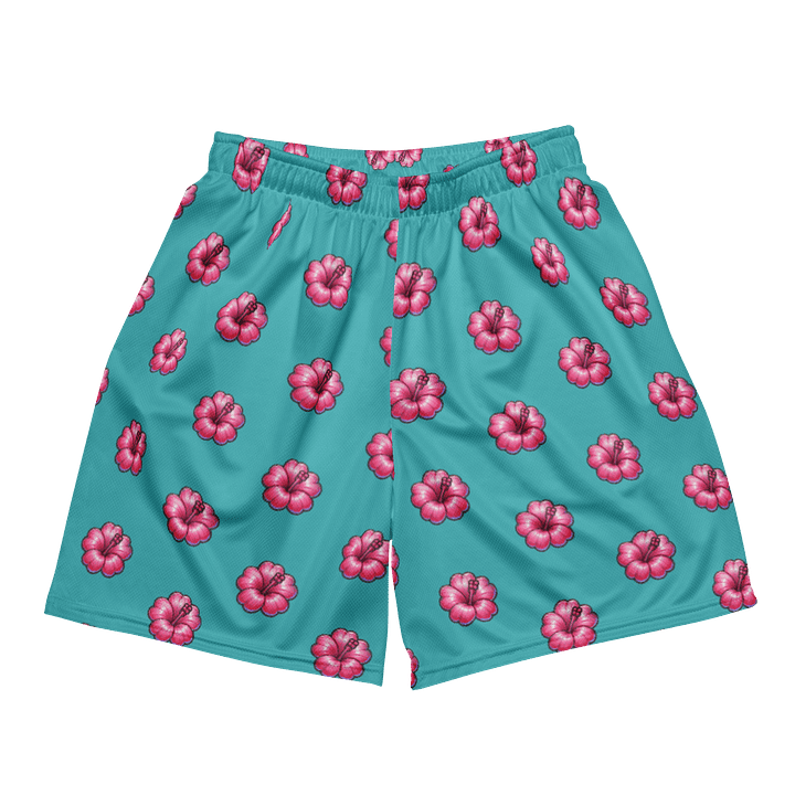 NRG Cherry Blossom Athletic Shorts (Turquoise) product image (2)