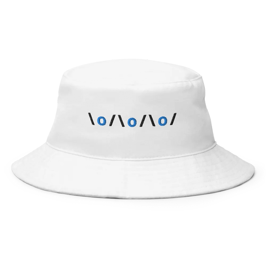 Arms Up Text Art Embroidered 3D Puff Bucket Hat product image (1)