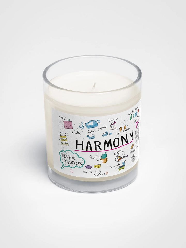 "Harmony" Illustrated Soy Wax Candle product image (2)