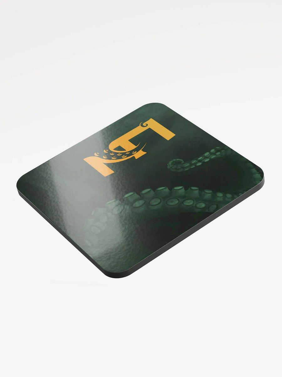 Eldritzh tentacle glossed cork coaster product image (3)
