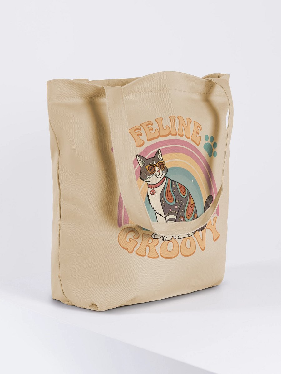 Feline Groovy Eco-Friendly Tote Bag product image (4)