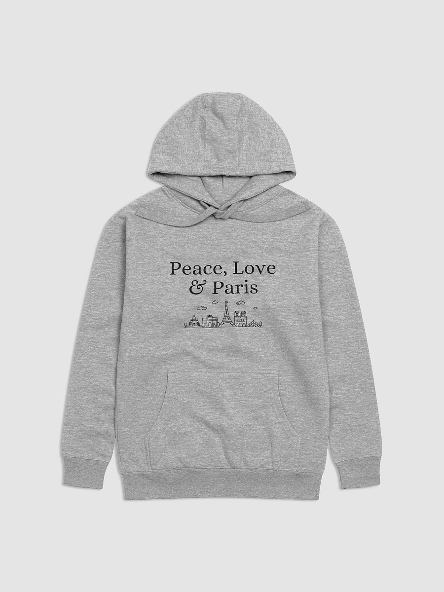 Peace, Love and Paris with Monuments Unisex Premium Hoodie Design product image (5)