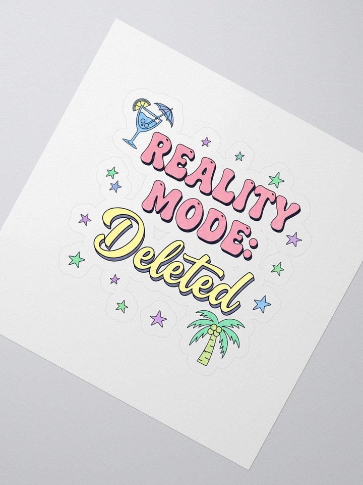 Vacation Mode Sticker – Reality Deleted Fun product image (2)