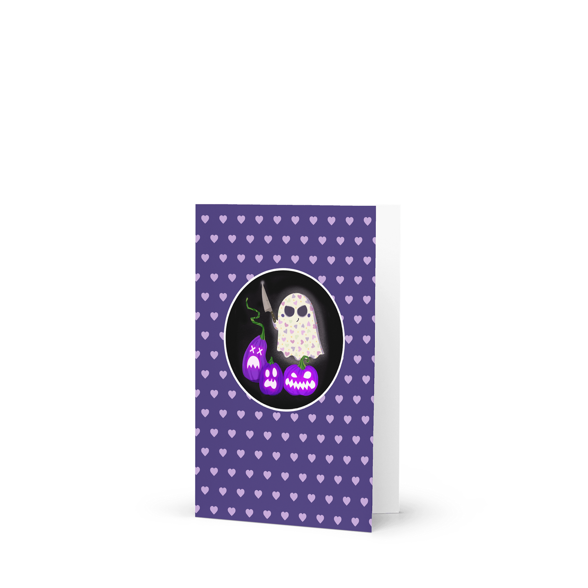 Little Ghost Pumpkin Carver - Greeting Card product image (3)