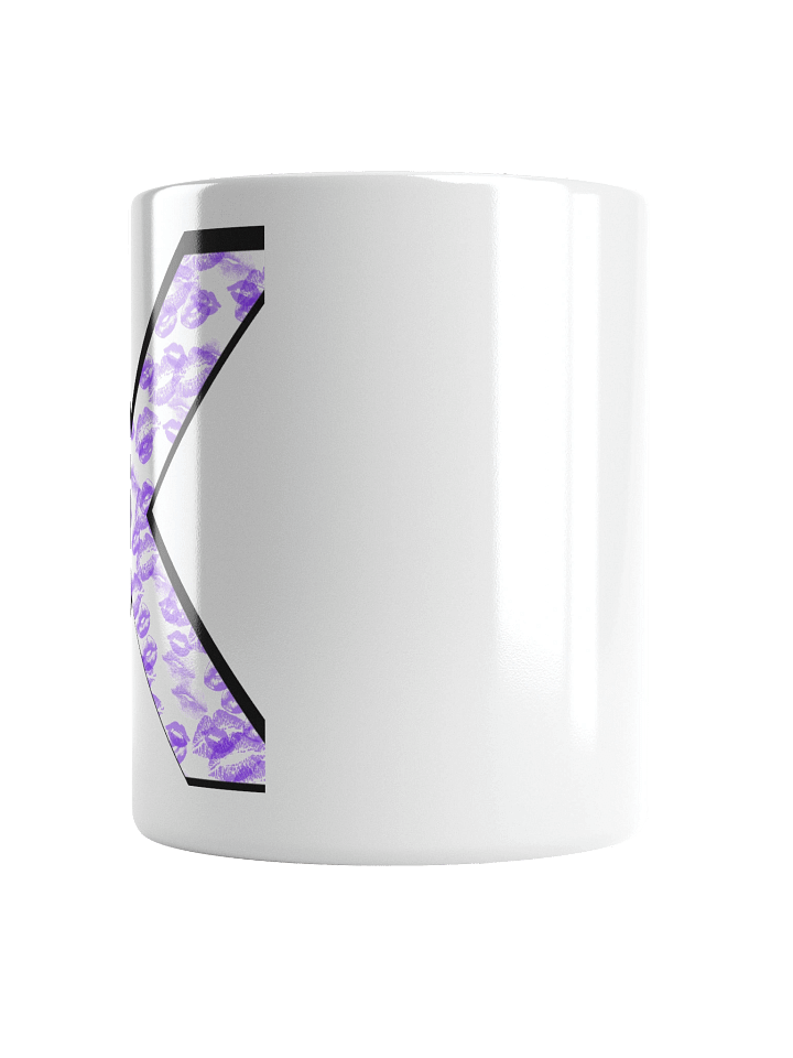 White X Purple Lipstick Kisses | Glossy White Mug product image (2)