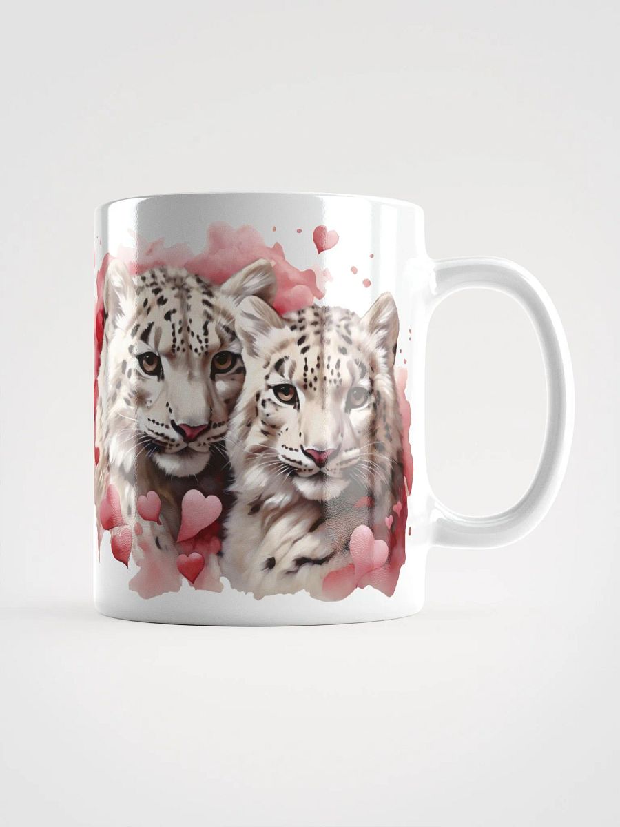 Snuggle Safari Coffee Mugs: Sip in Style with our Adorable Snow Leopards! 🐾💖 product image (1)