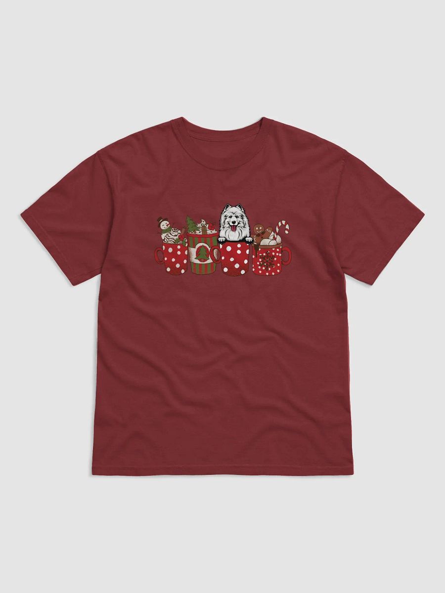 Cute Samoyed in a Christmas Cup T-Shirt | Funny Christmas Pup in a Cup product image (4)