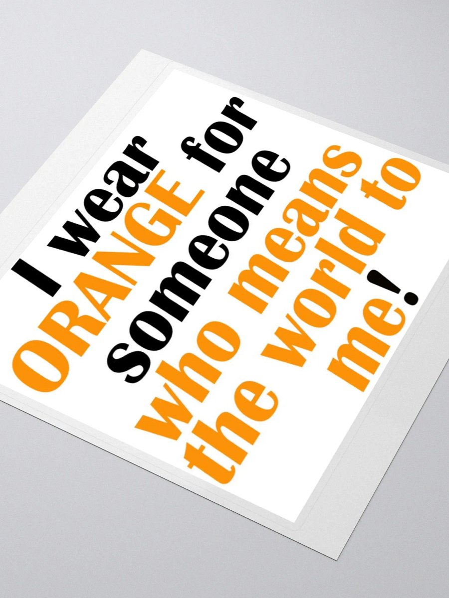 I wear Orange Stickers product image (3)