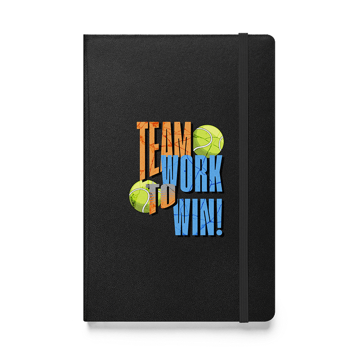 Team Work to Win Tennis Hardcover Journal product image (1)