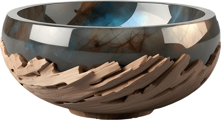 Celestial Grace – Boho Chic Bowl spa decor PNG product image (1)
