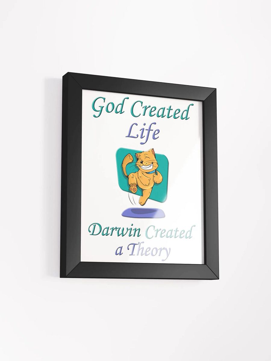 God and Darwin Cat Dance Print product image (2)