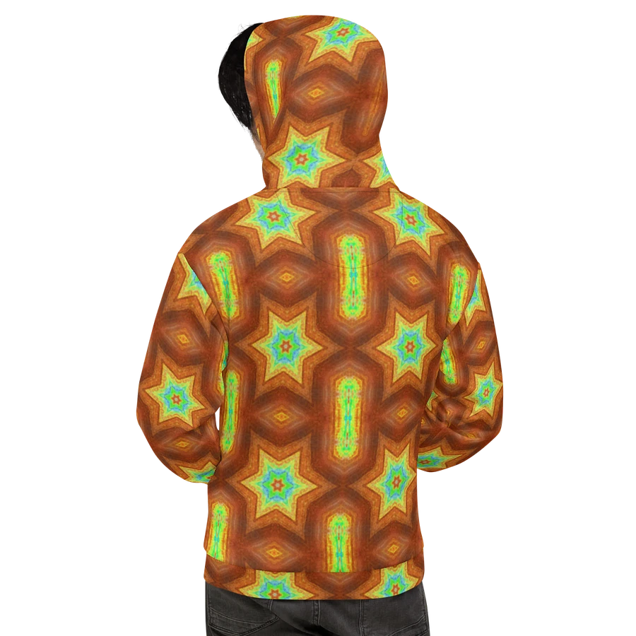 Abstract Retro Repeating Stars Unisex All Over Print Hoodie product image (4)