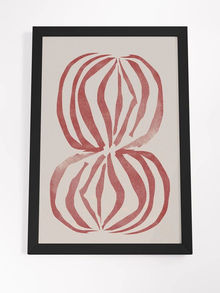 Organic Flow Framed Matte Poster | Fluid Abstract Design | Modern Art with Natural Flow for Tranquil Interiors product image (2)