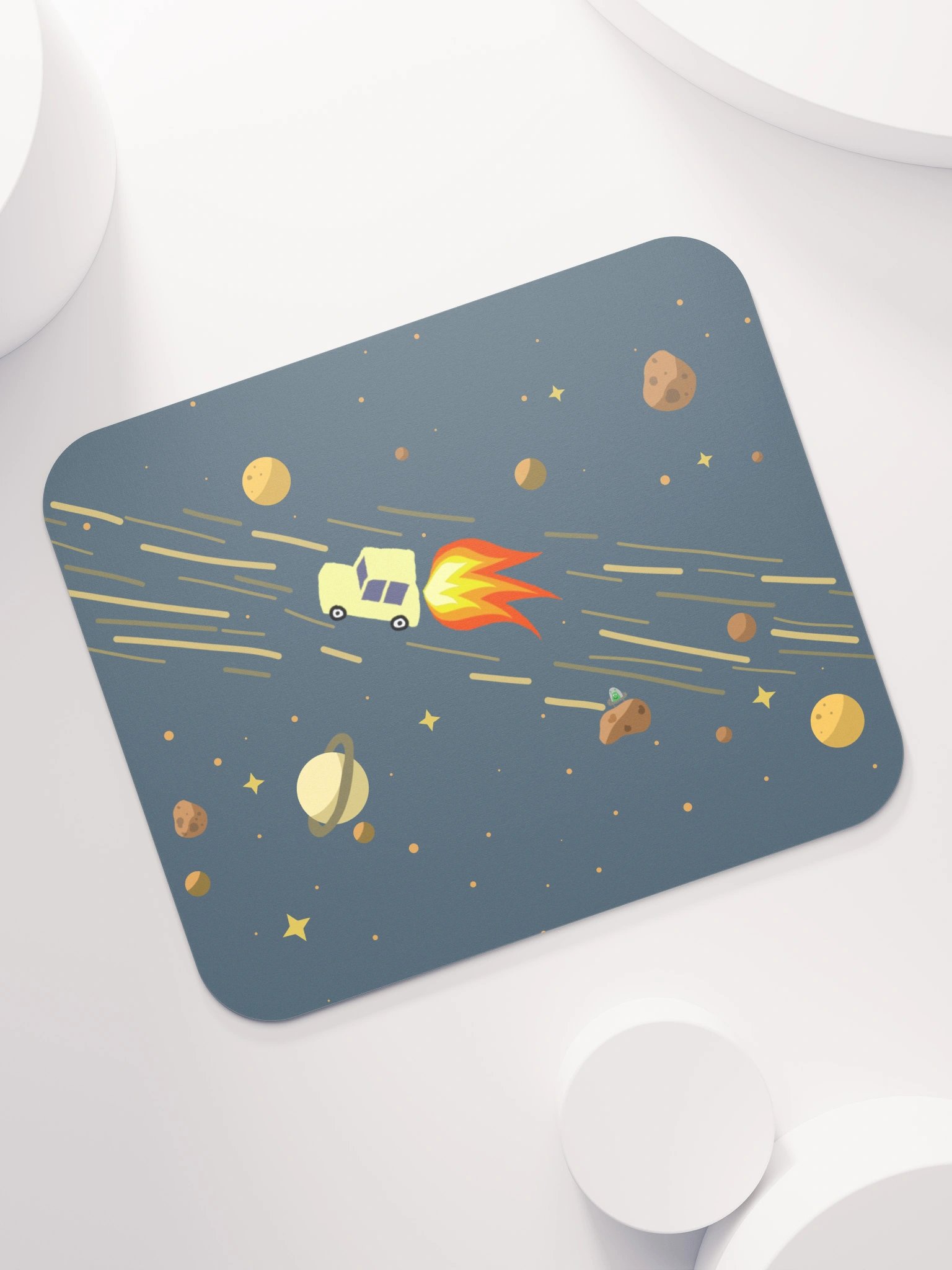Night Sky Rocket Powered Cars Mousepad product image (7)