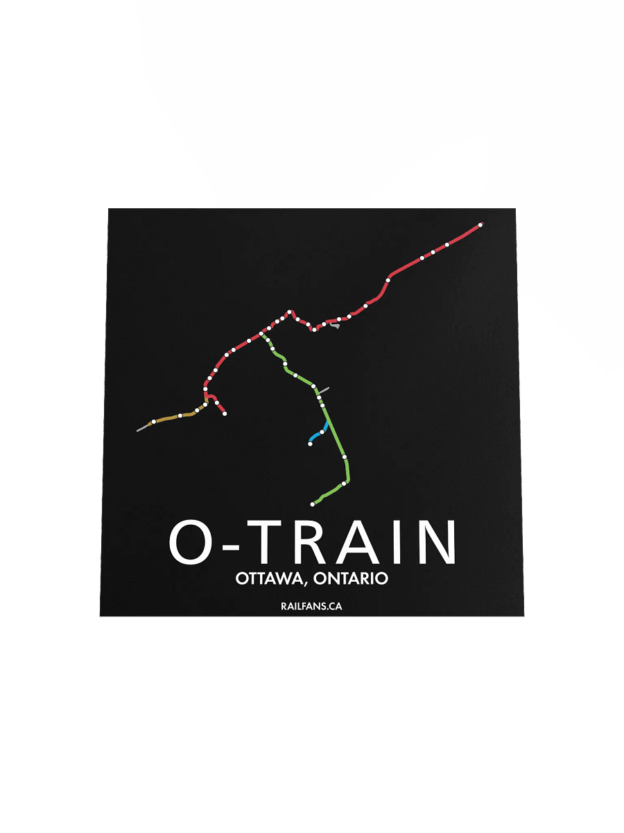 The Rail Fans Canada Transit Map - O-Train product image (4)