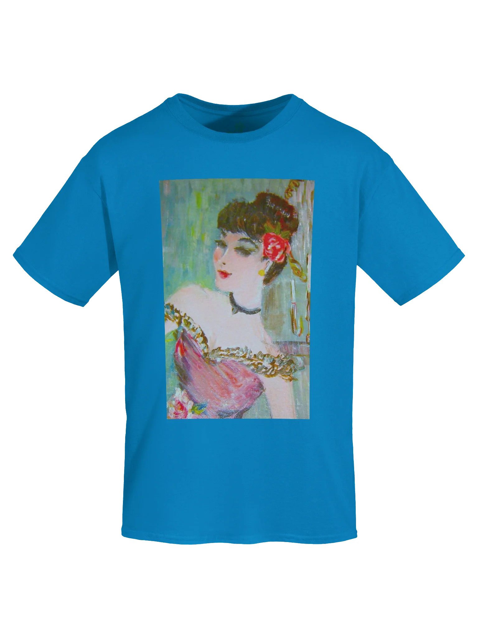 19th Century French It Girl Portrait Boxy Fit Unisex T-Shirt product image (60)