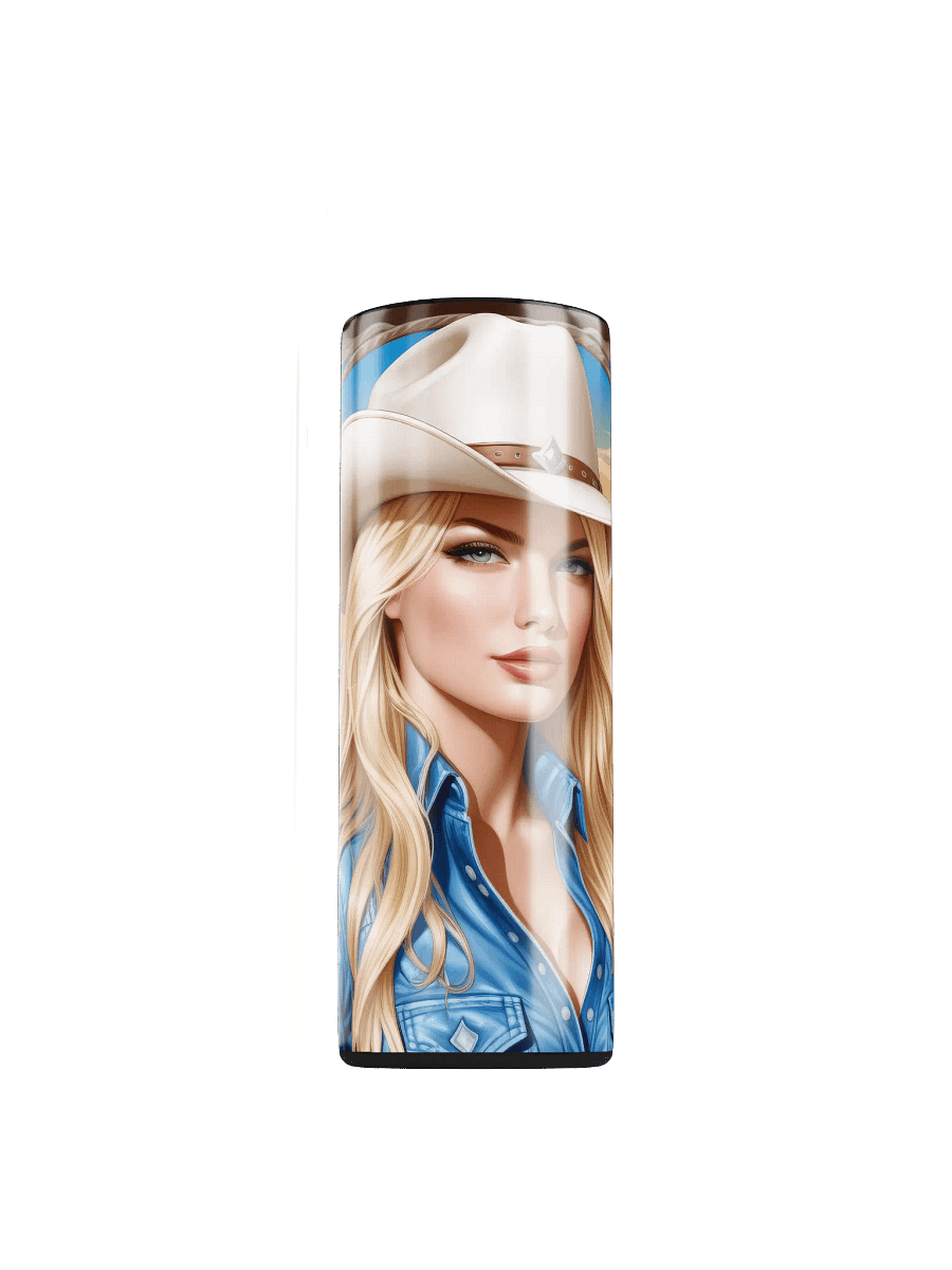 Beautiful Cowgirl 20 oz Skinny Stainless Steel Tumbler - v3 product image (1)