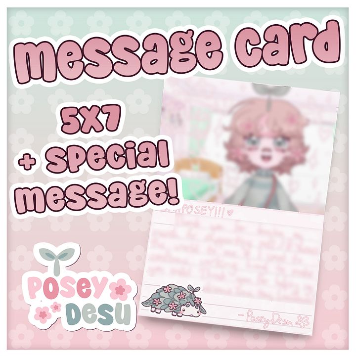 PoseyDesu Message Card product image (1)