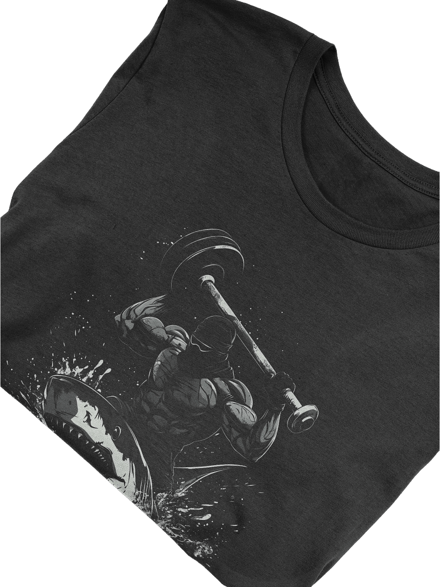 Shark Lifting Weights T-Shirt, Gym Bodybuilding Tee product image (8)