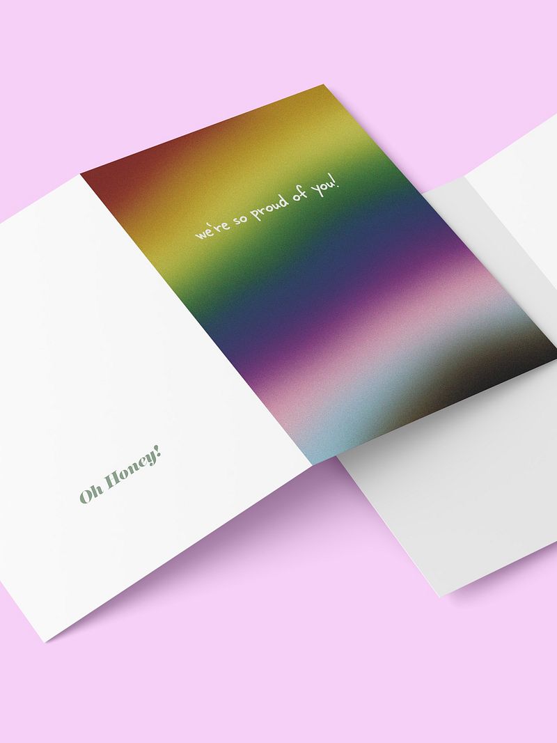 "WE'RE SO PROUD OF YOU" CARD