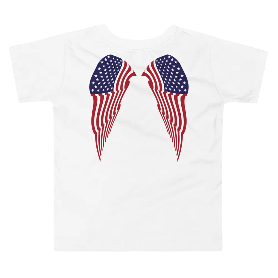 Stars & Stripes Ruffled Angel Wings Toddler Tee product image (2)