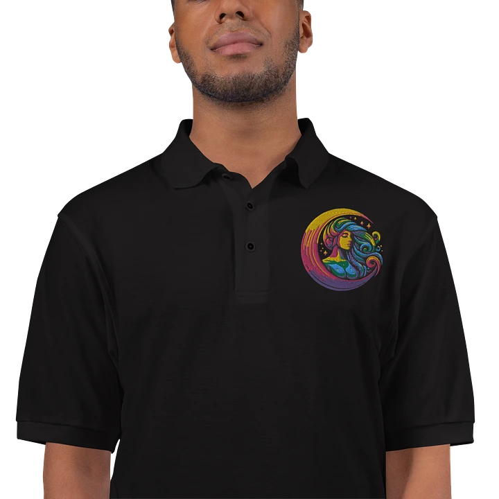 Celestial Crescent Moon Men's Polo product image (1)