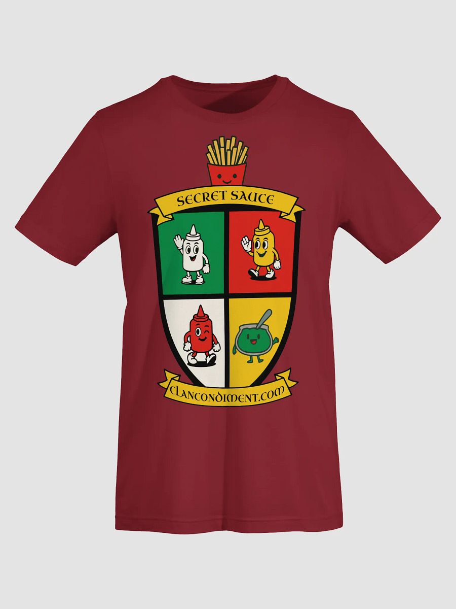 Secret Sauce Crest T-Shirt – Clan Condiment Logo for Foodies & Grill Fans product image (29)