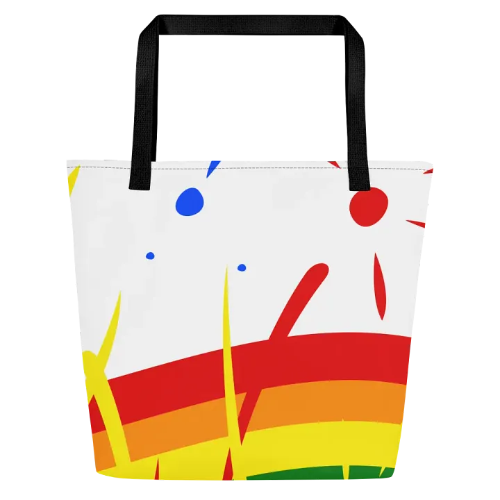 Rainbow Splash Tote with Pocket Inside product image (1)