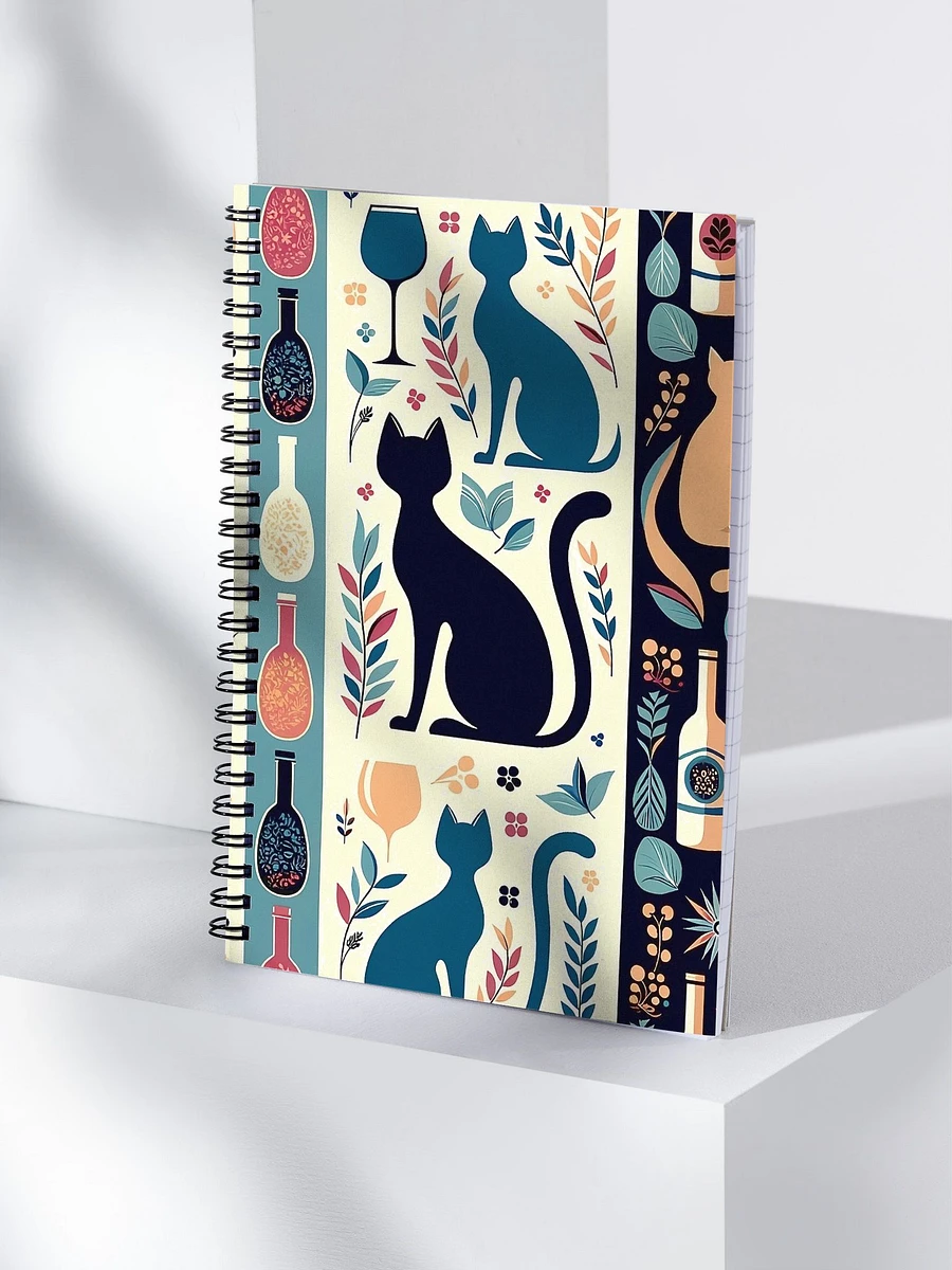 Spiral Notebook: Cats and Wine product image (4)